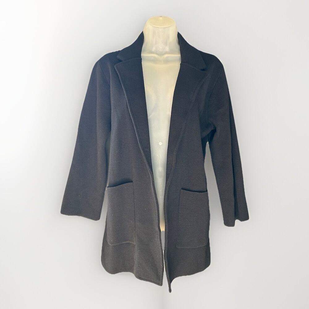 NEW J. Crew Open Front Sweater Blazer Women's Size Medium Wool Blend Minimalist